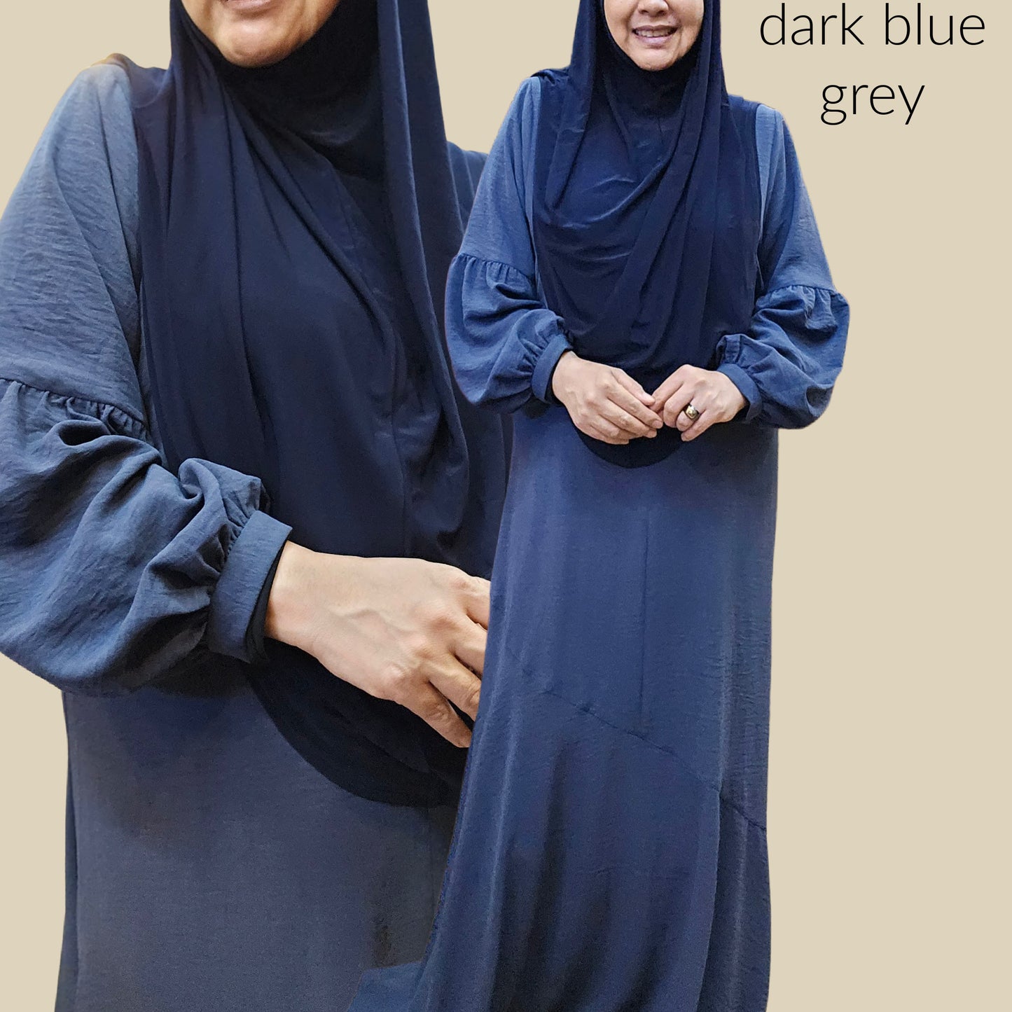 Jubah Puff Sleeves