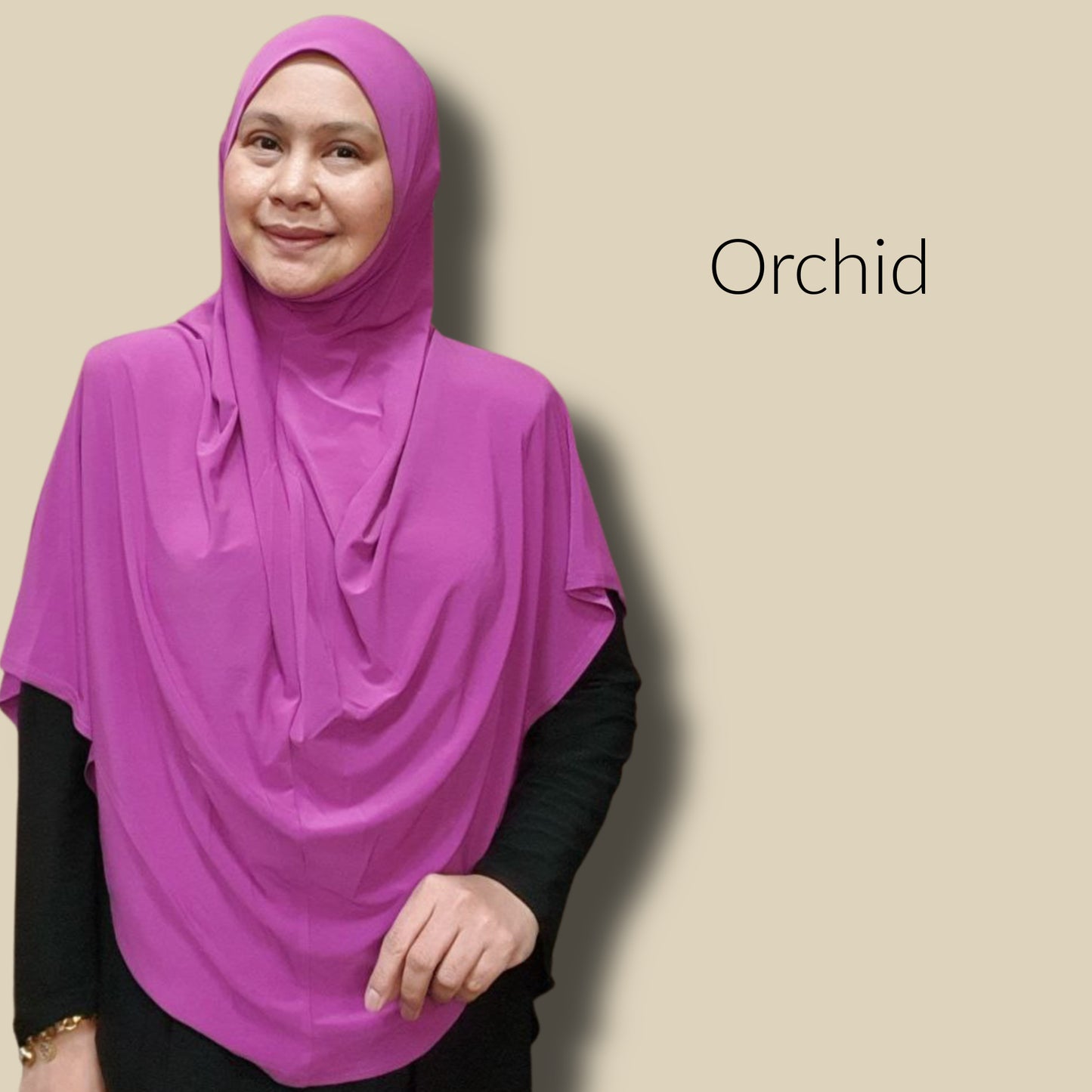 Tudung Haji Plain Lycra