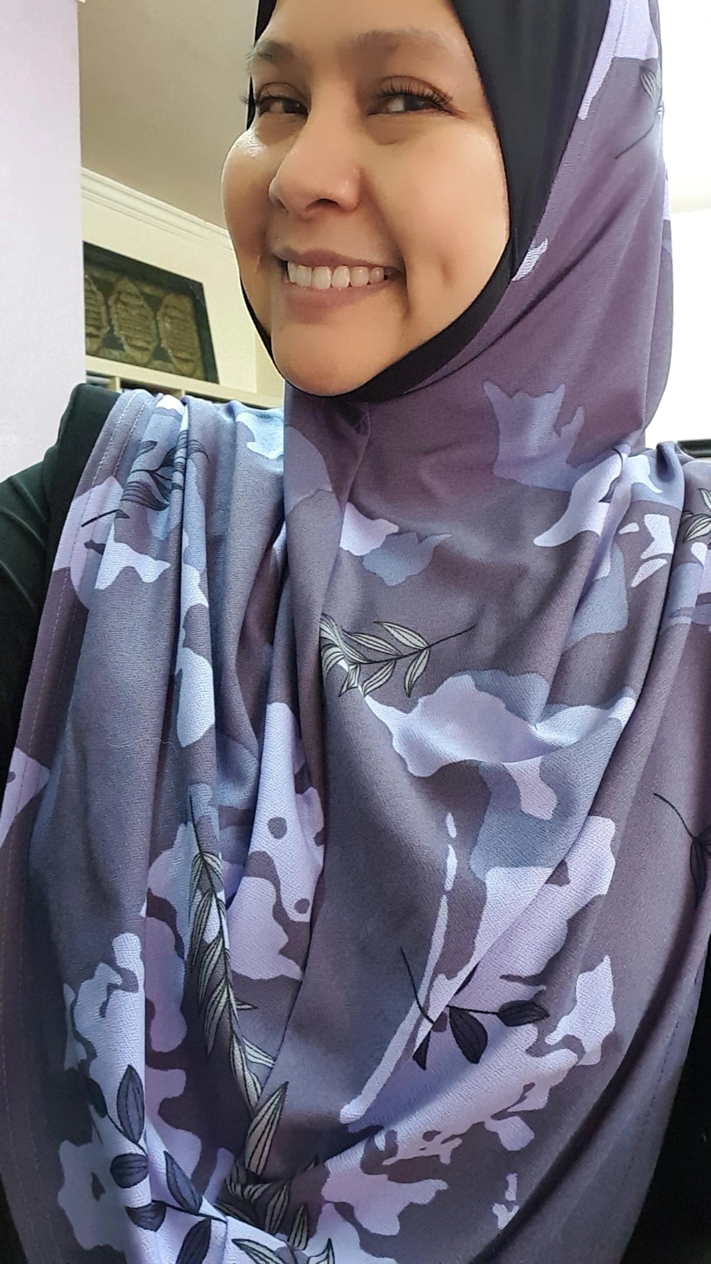 Tudung Daisy flora Crepe