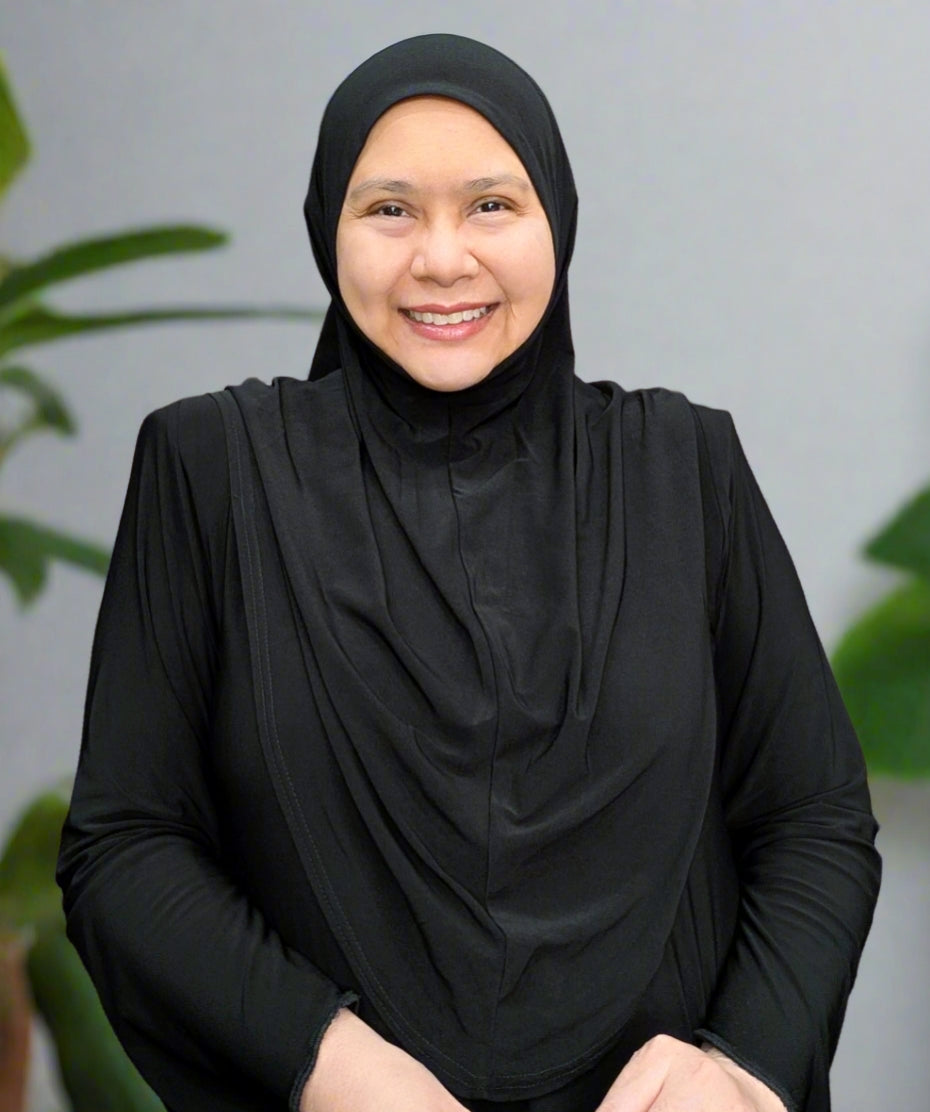 Black Lycra Tudung Munawwarah