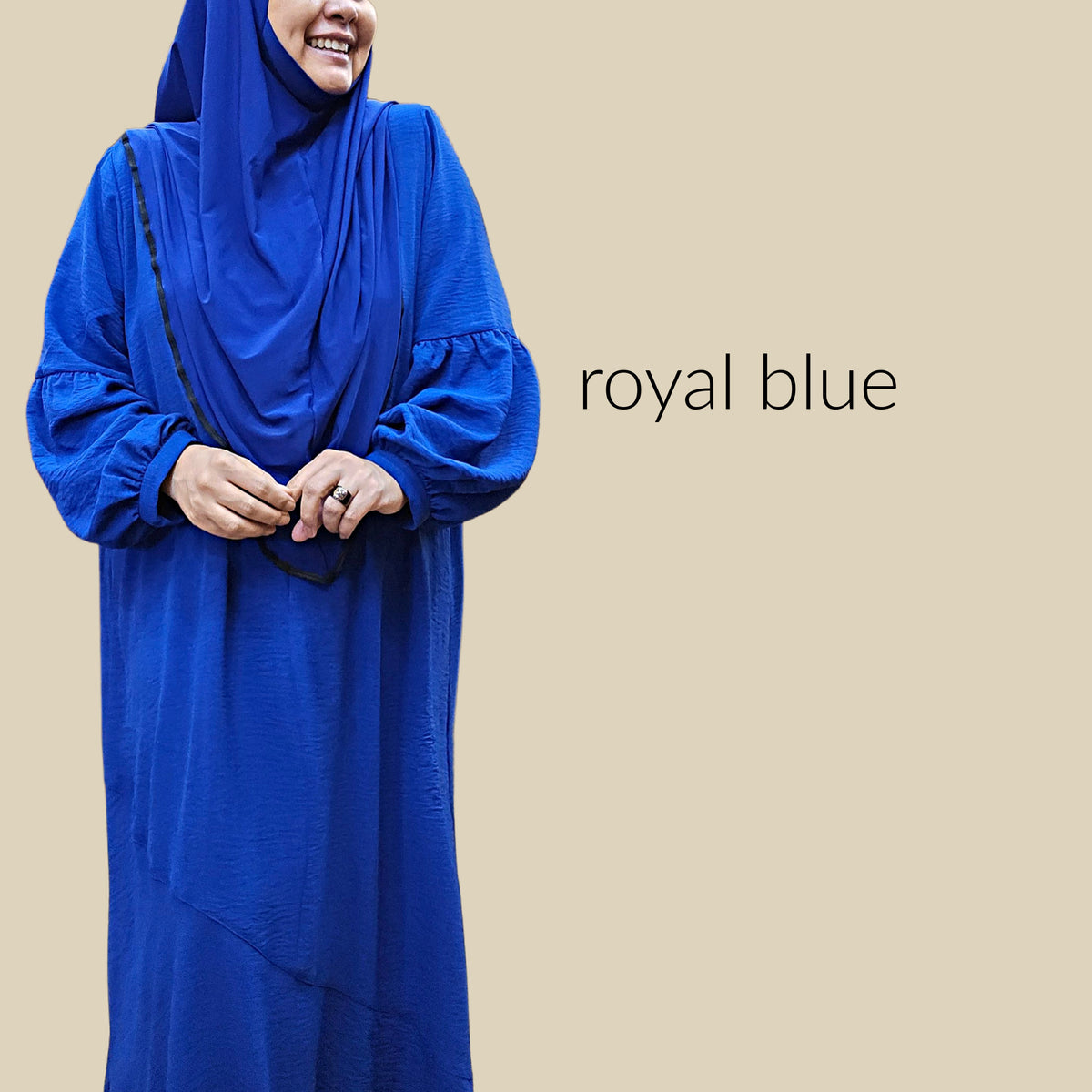 Jubah Puff Sleeves