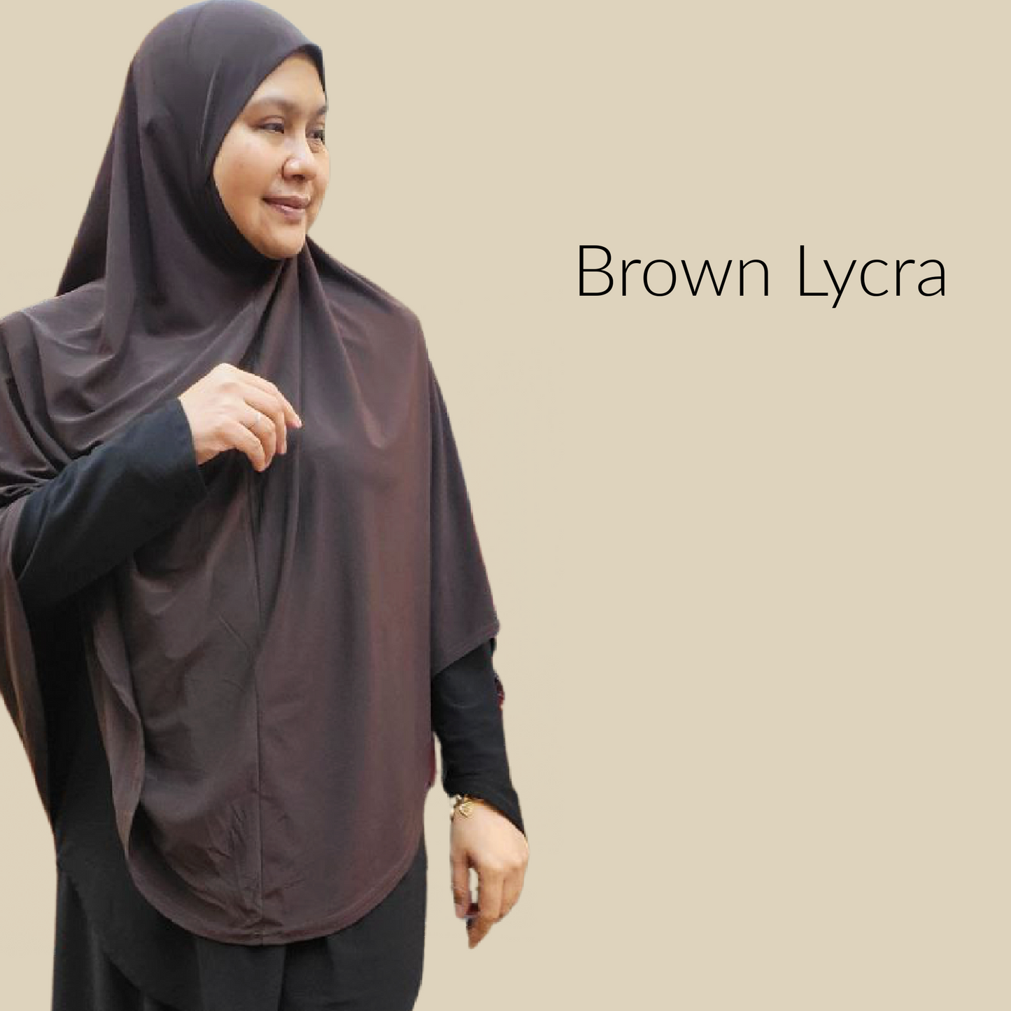 Tudung Haji Plain Lycra